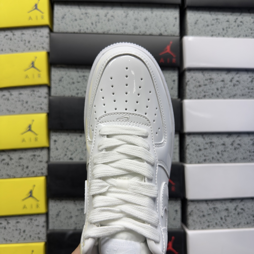 Nike Air Force 1 Low '07 Premium White Patent - Image 2