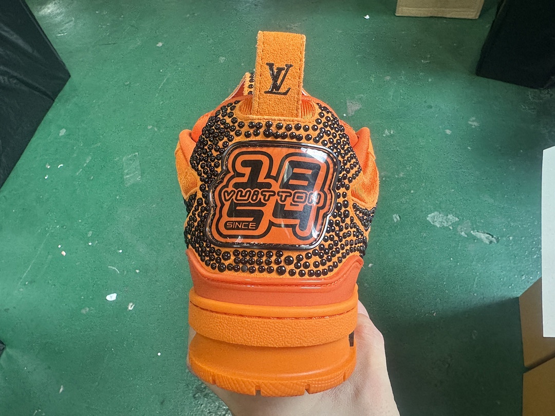 Louis Vuitton LV Skate Orange Sneakers SK - Image 7