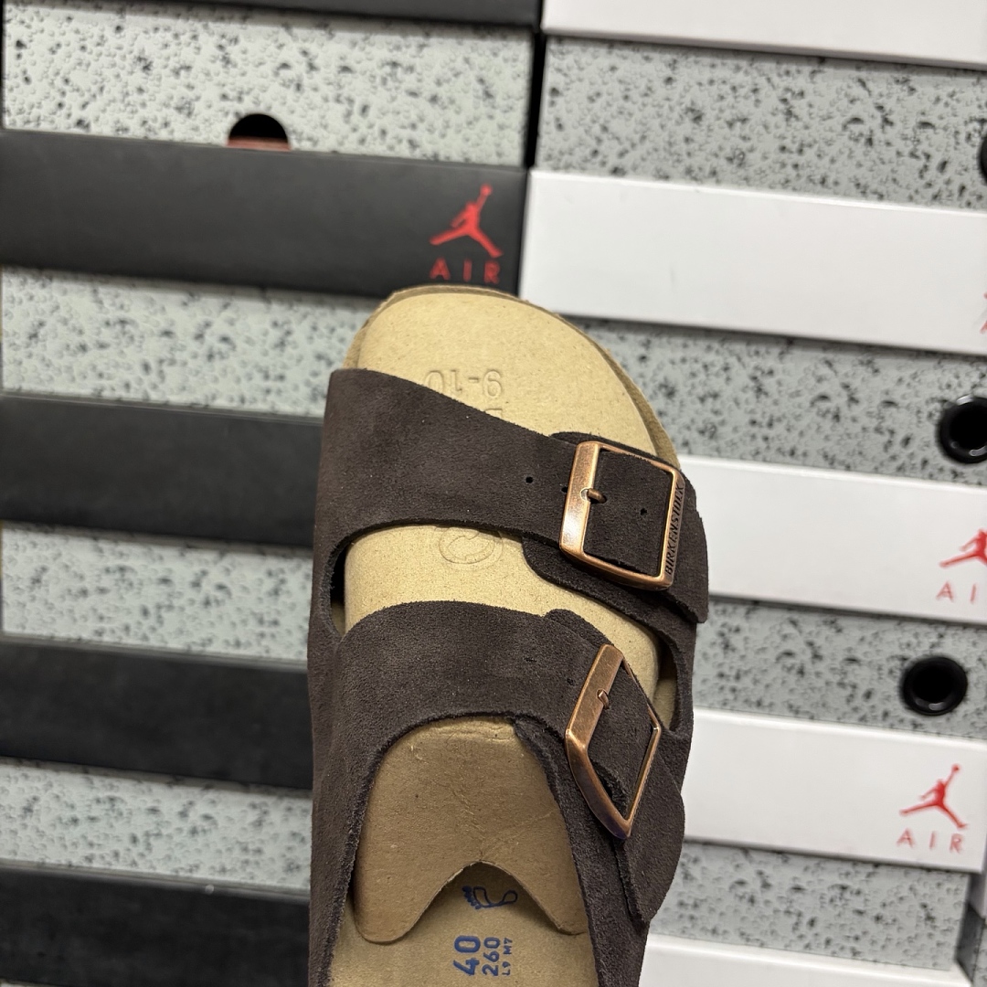 Birkenstock Birken Arizona Birkibuc 0660463 Coffee (Thick Leather) - Image 5