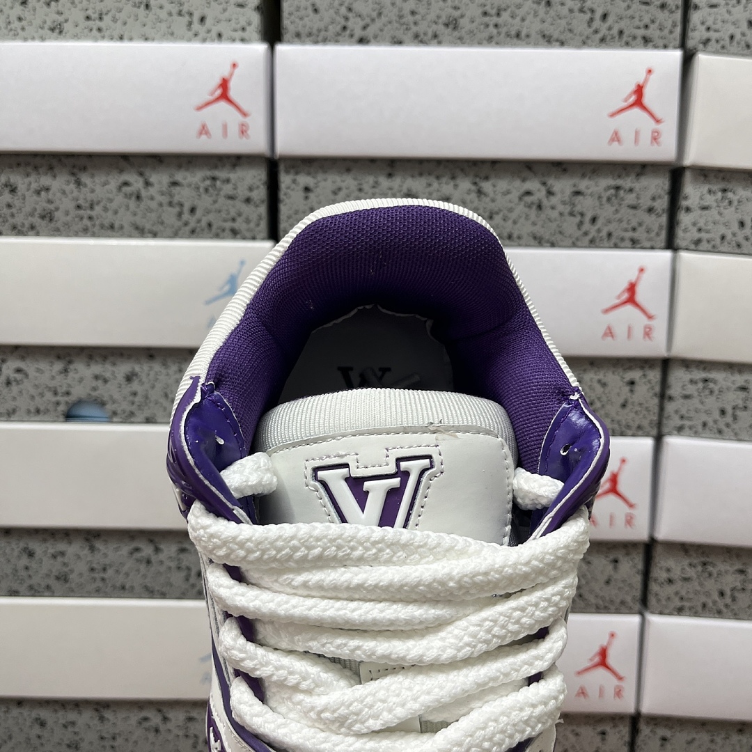 Louis Vuitton Trainer Maxi (White Purple) - Image 3