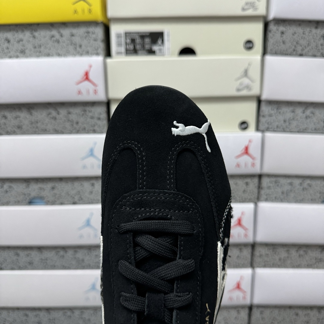 Balenciaga Speedcat Suede (Distressed Black White) - Image 9
