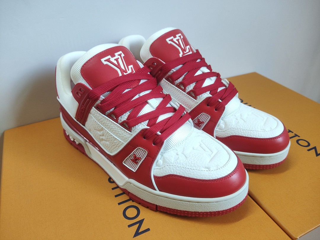 Louis Vuitton LV Trainer (Red White) - Image 3