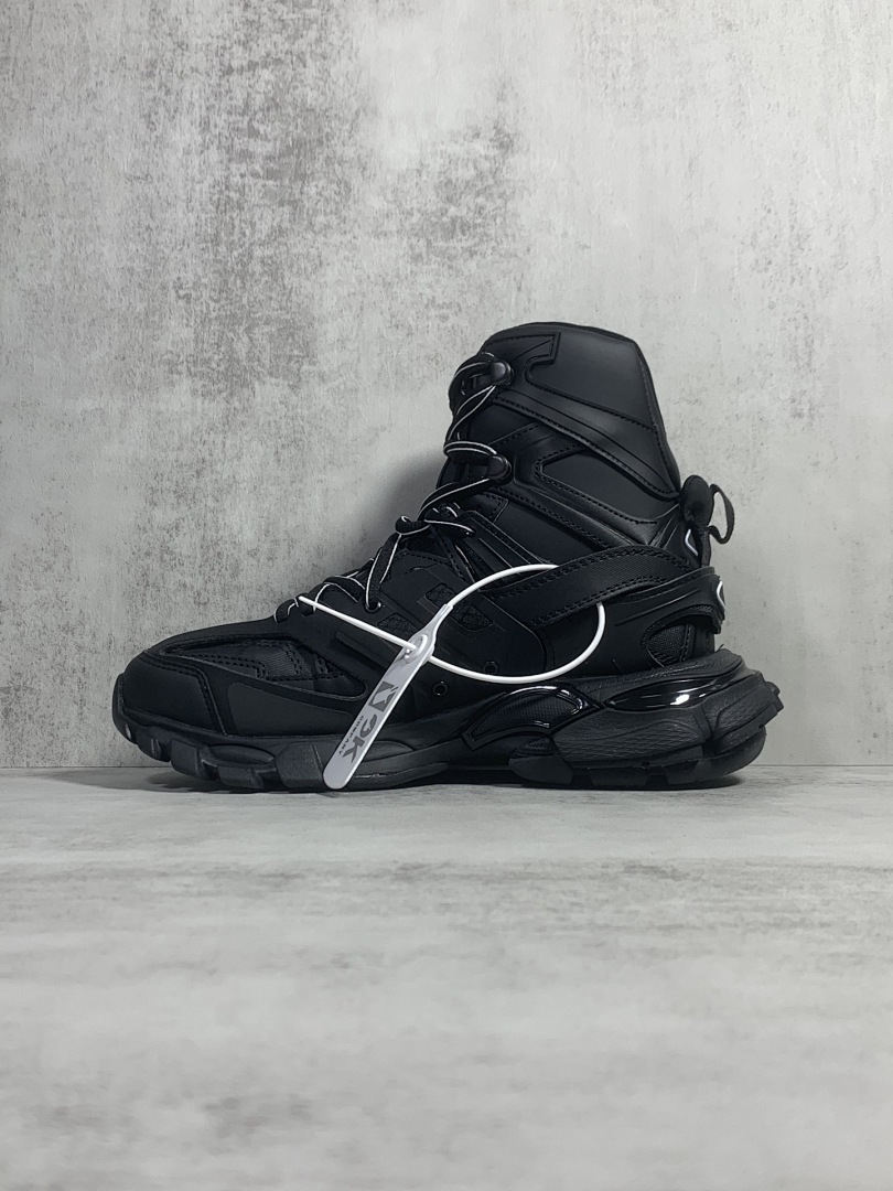 Balenciaga Track High Top Leather (Black) - Image 8