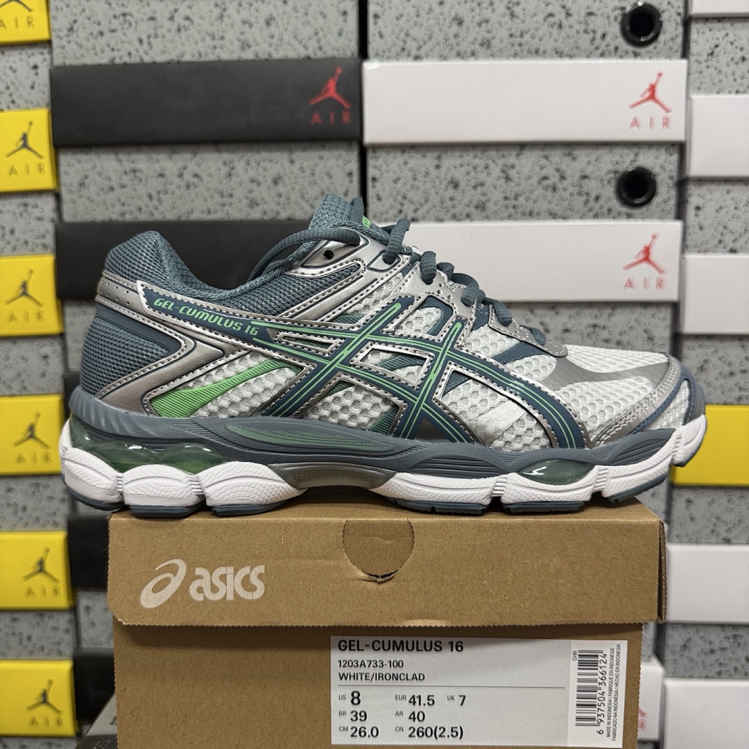 ASICS Gel-Cumulus 16 White Ironclad