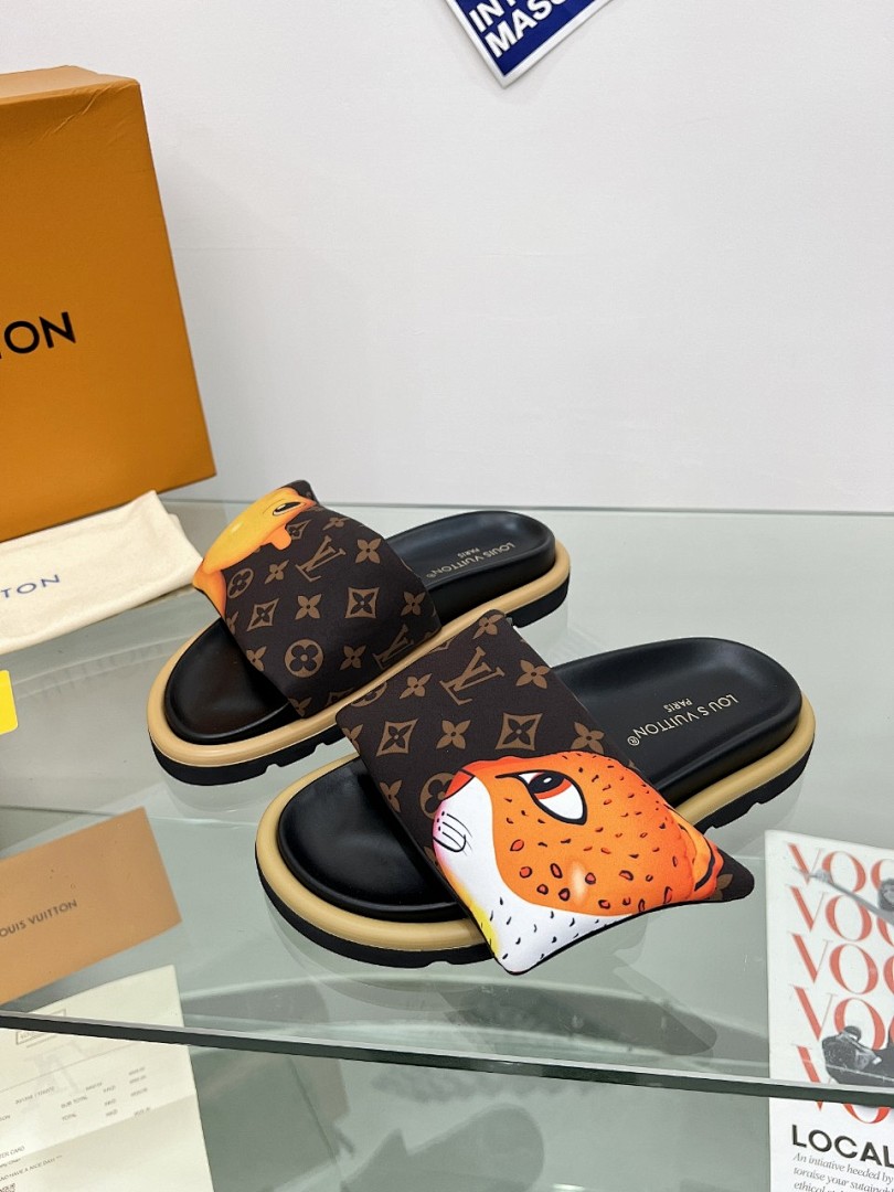 Louis Vuitton Velcro Slippers - Image 7