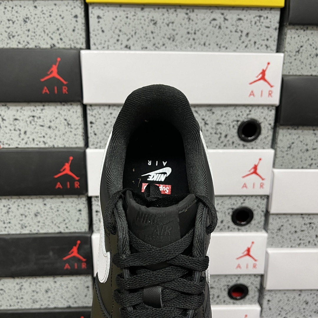 Nike Air Force 1 Low Supreme Black White Sup - Image 5