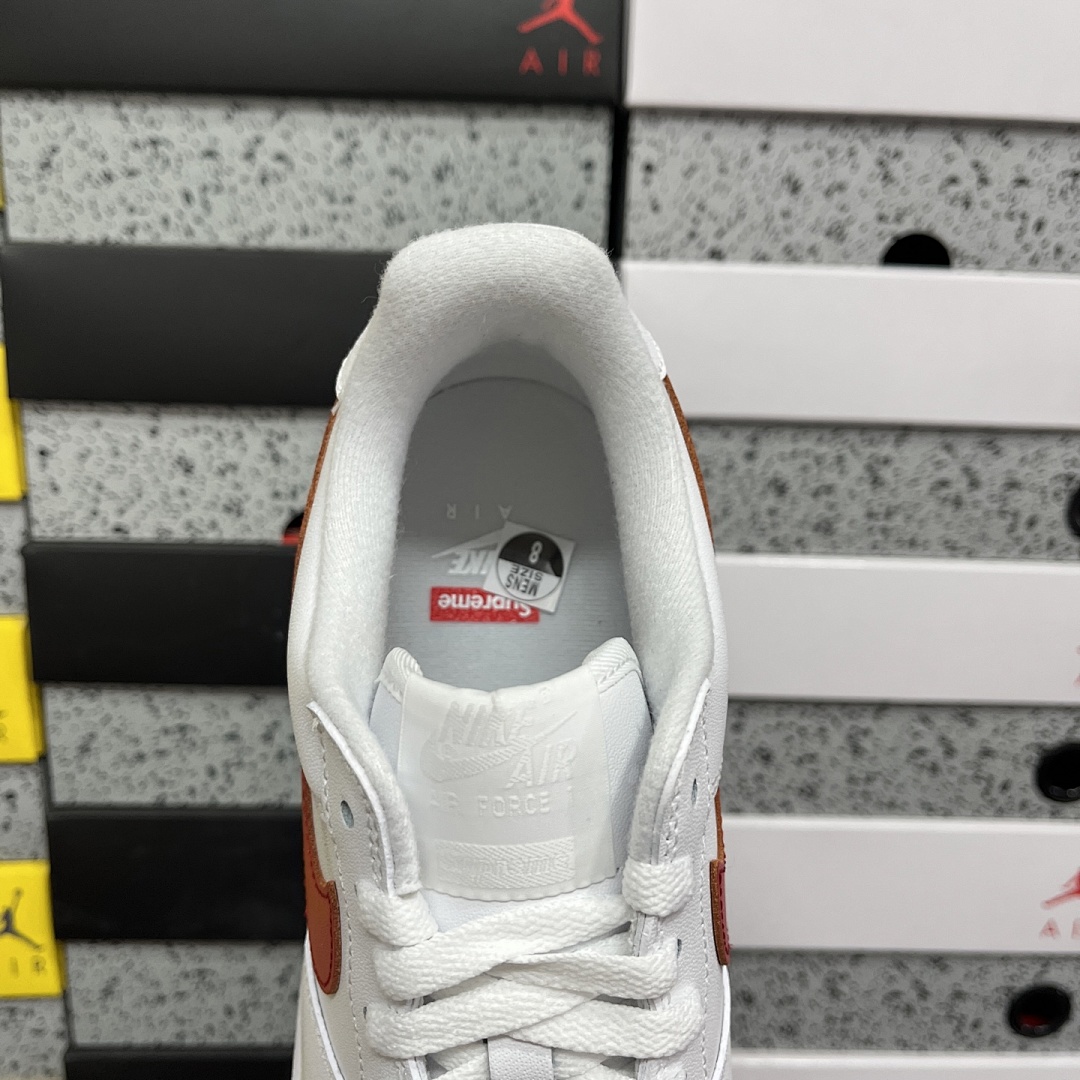Nike Air Force 1 Low Supreme Shanghai Sup (White Red) - Image 10