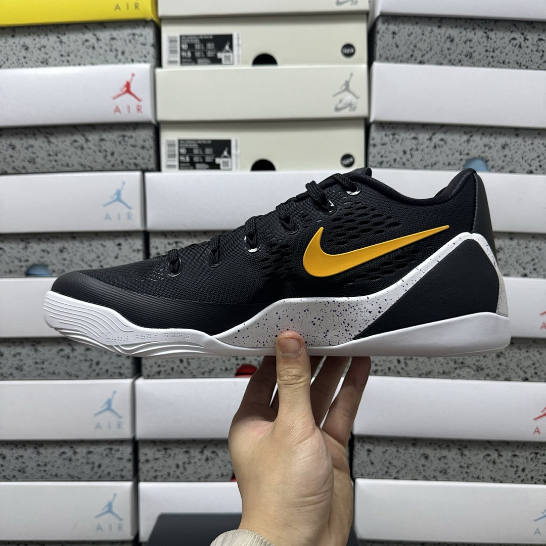 Nike Kobe 9 EM Low Protro TB Black University Gold ZK9 - Image 2