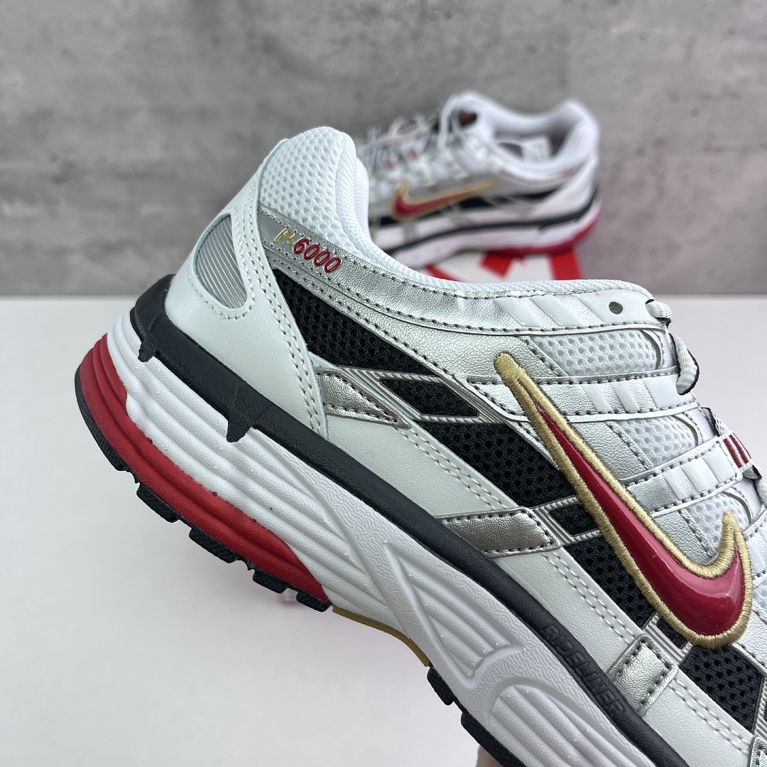 Nike P-6000 White Gold Red BV1021-101 - Image 6