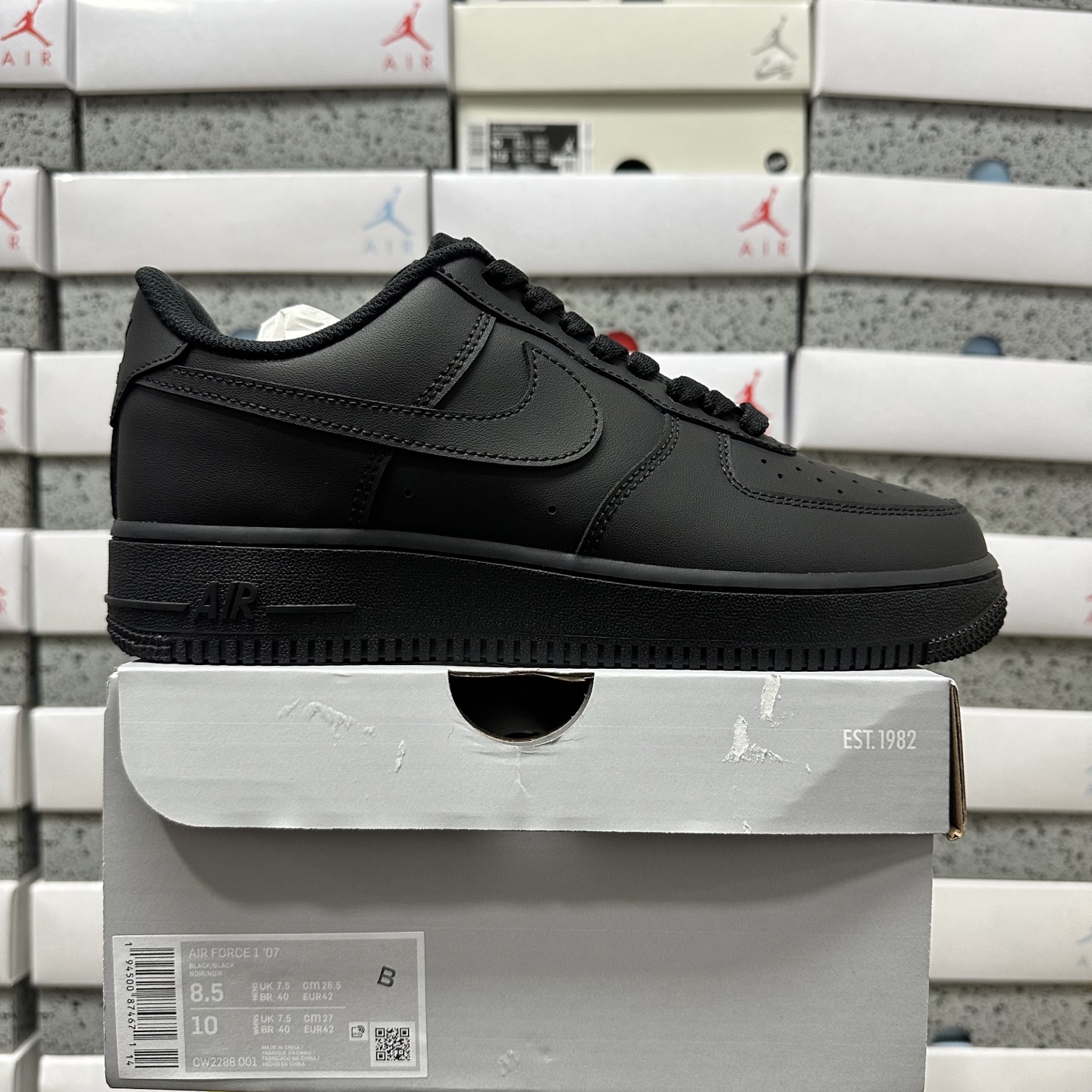 Nike Air Force 1 Low '07 Black CW2288-001 - Image 11