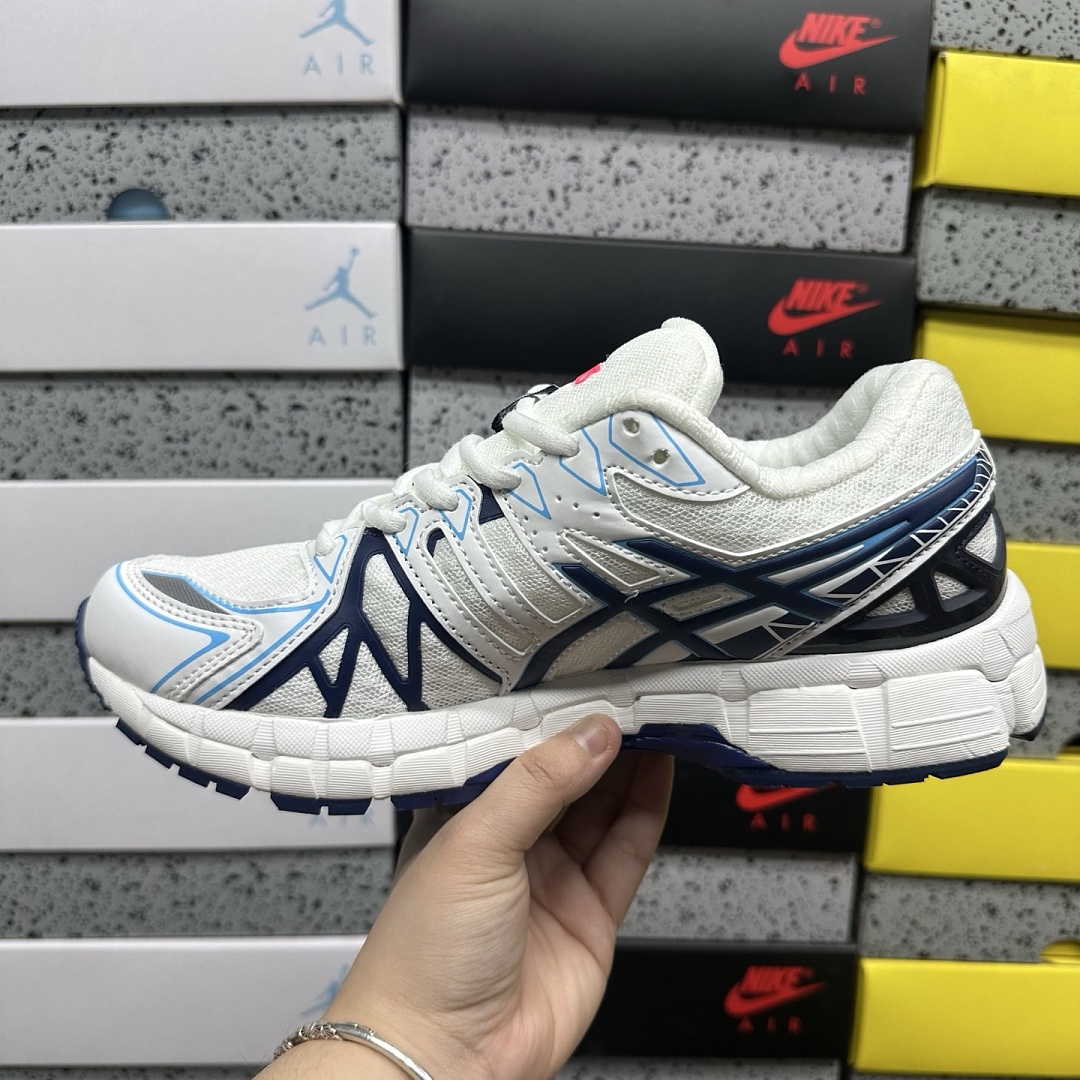 ASICS Gel-Kayano 20 (Cream Blue Red) - Image 4