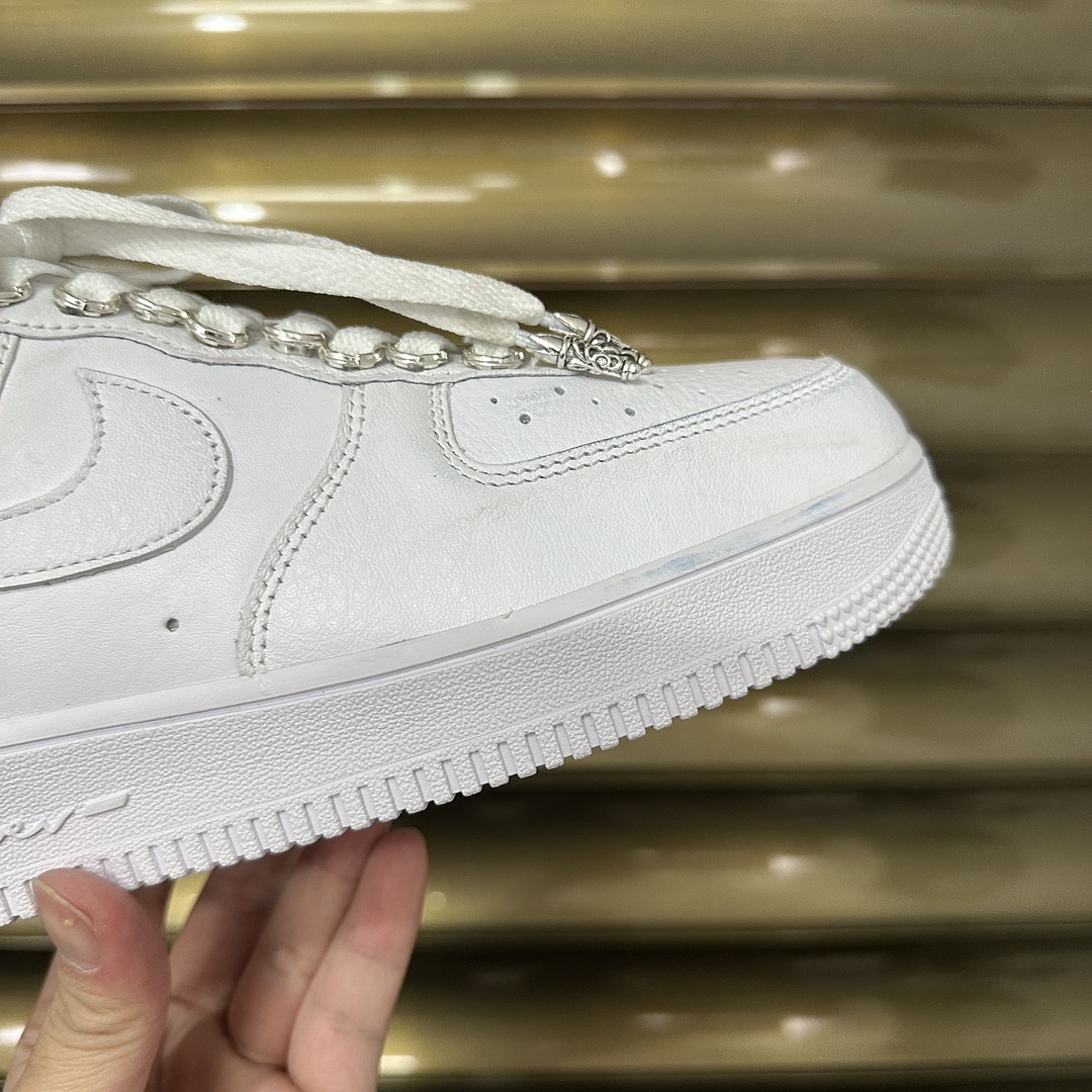 Nike Air Force 1 Low SP Drake NOCTA X Chrome Hearts (White) - Image 14