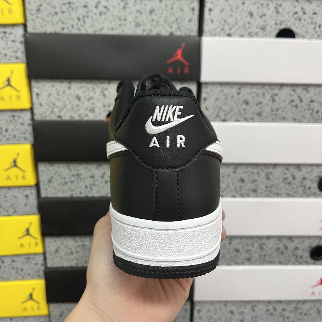 Nike Air Force 1 Low '07 White Swoosh (Panda) - Image 9