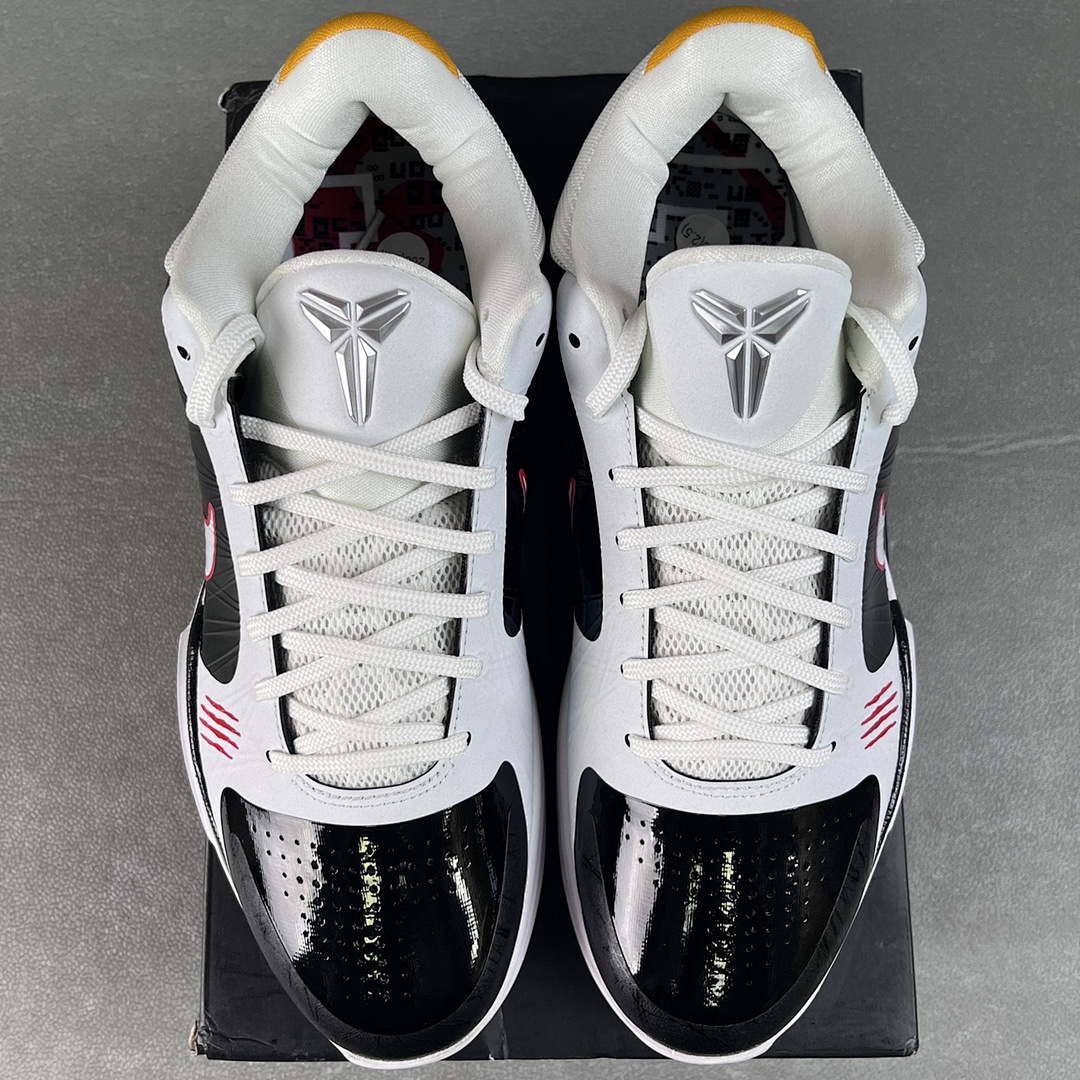 Nike Kobe 5 Protro Bruce Lee Alternate (Black White) - Image 4