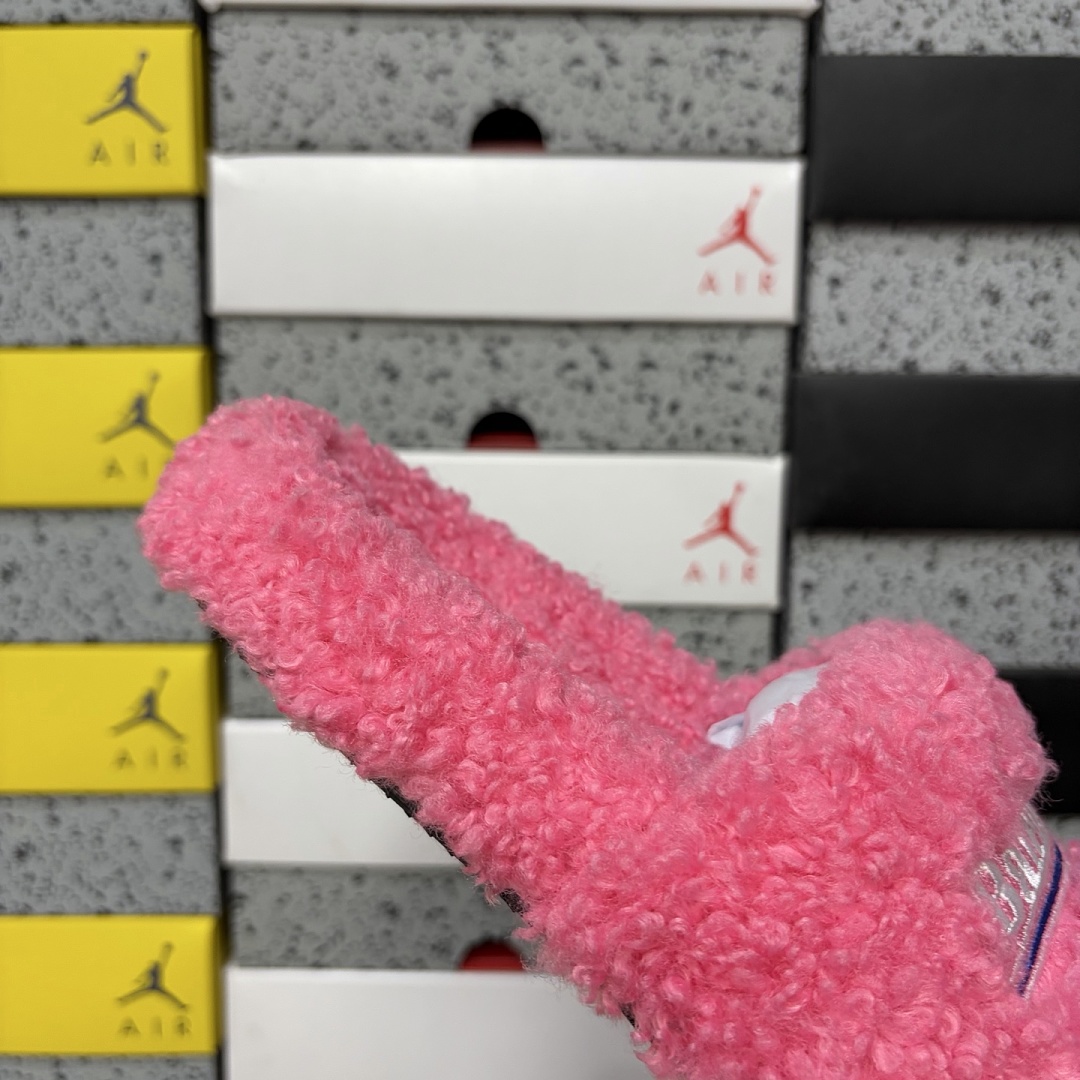 Balenciaga BLCG Furry Slide (Pink) - Image 3