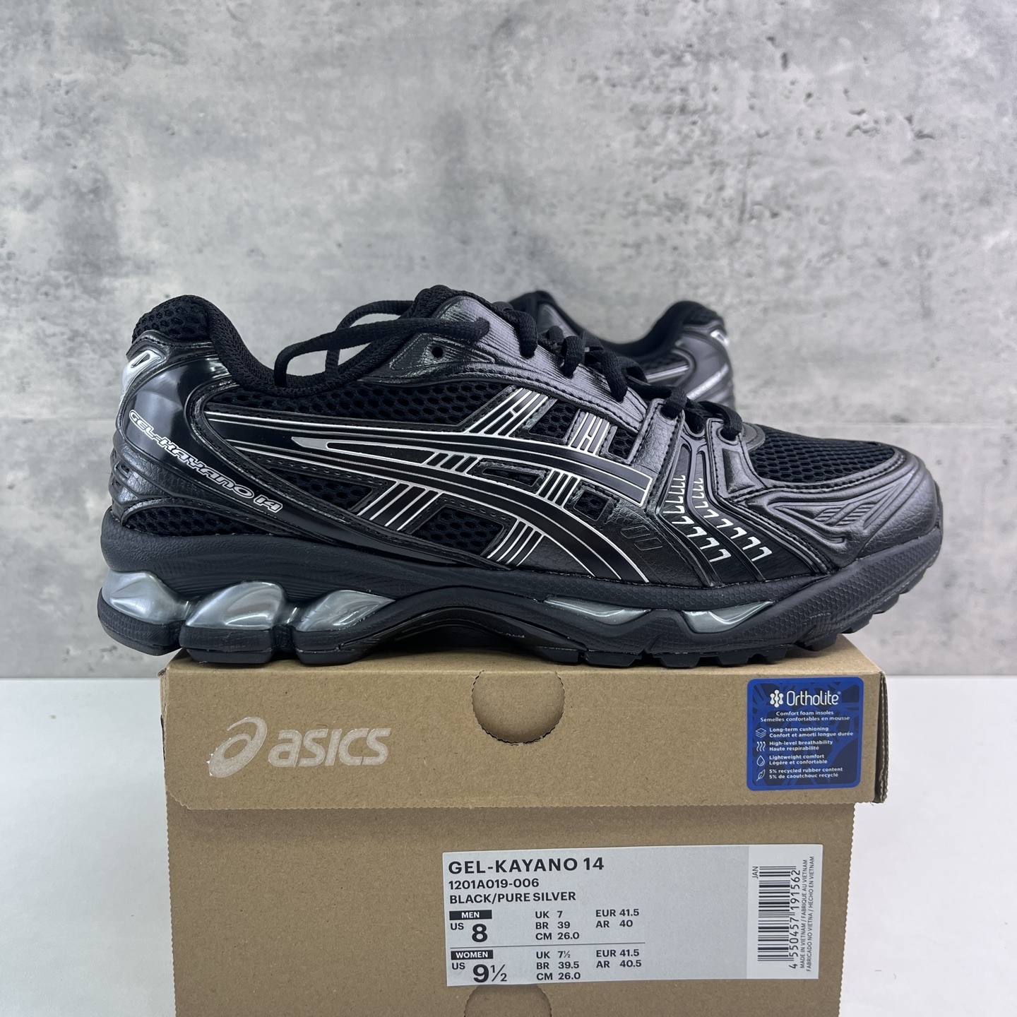 ASICS Gel-Kayano 14 Black Pure Silver 1201A019-006 - Image 10