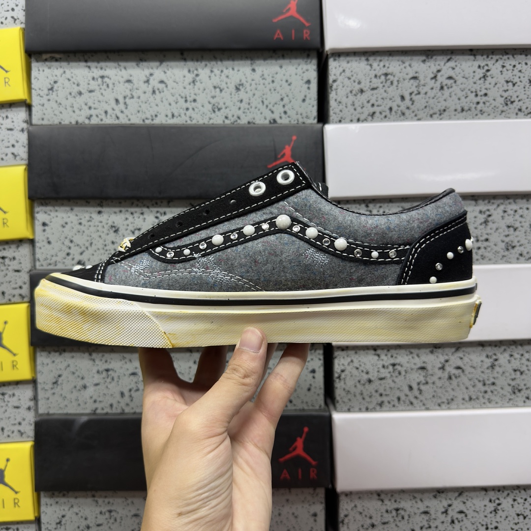 Vans Old Skool 36 Satoshi Nakamoto Pearlized Speckled Moving Blanket Grey V - Image 9