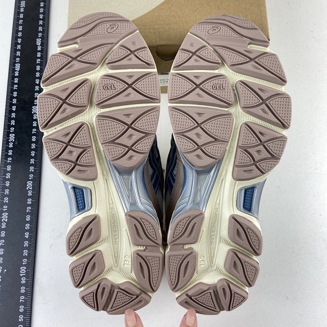 ASICS Gel-NYC Cream Grey Floss Salmon NYC (Pink Blue) - Image 7