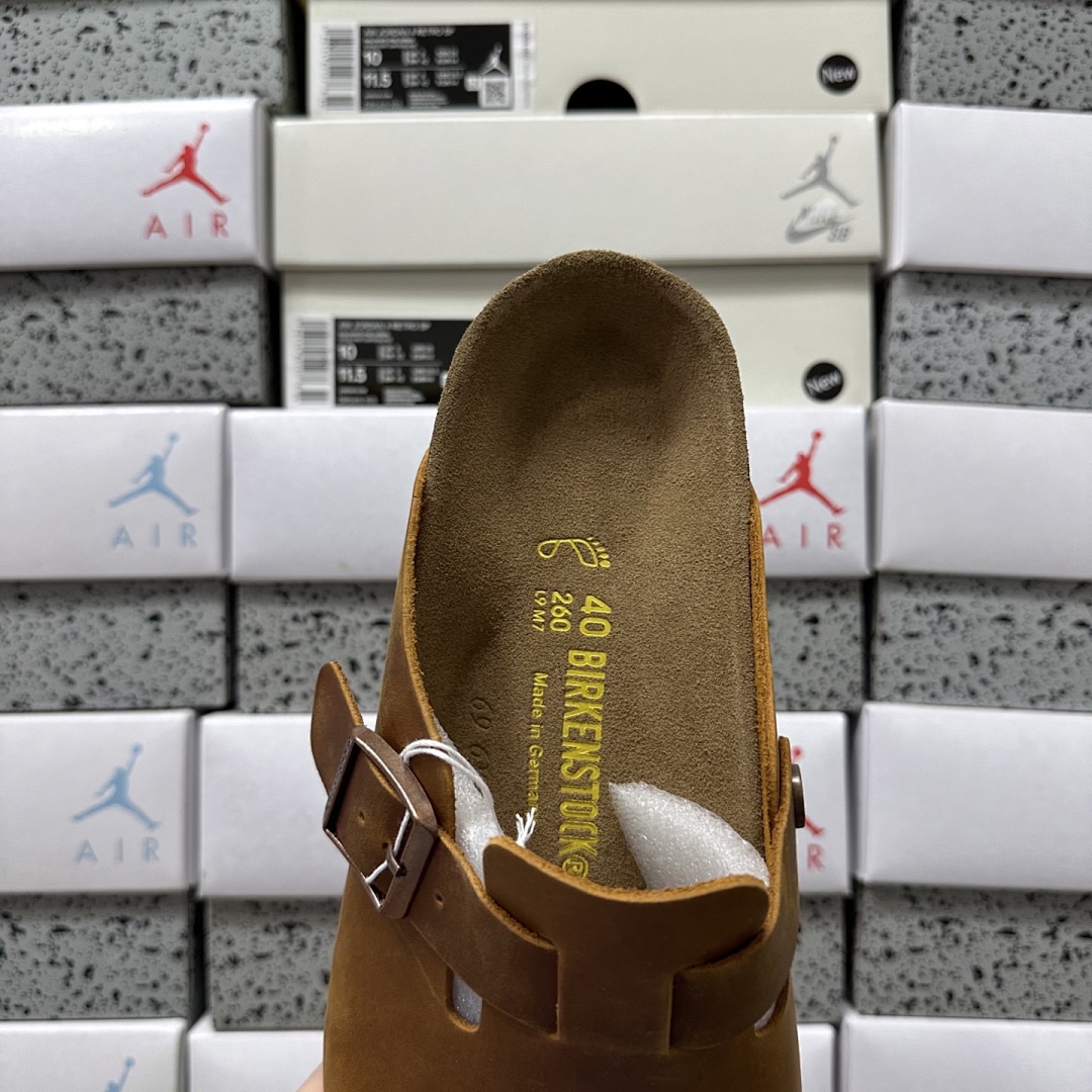 Birkenstock Birken Boston Soft Footbed Brown Leather - Image 4