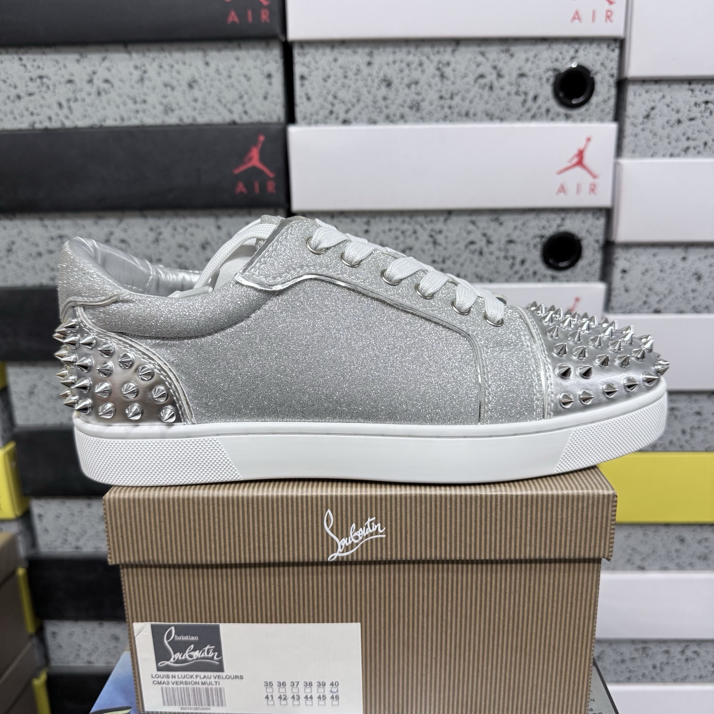 Christian Louboutin CL 3220460SV71 Silver Stud - Image 11