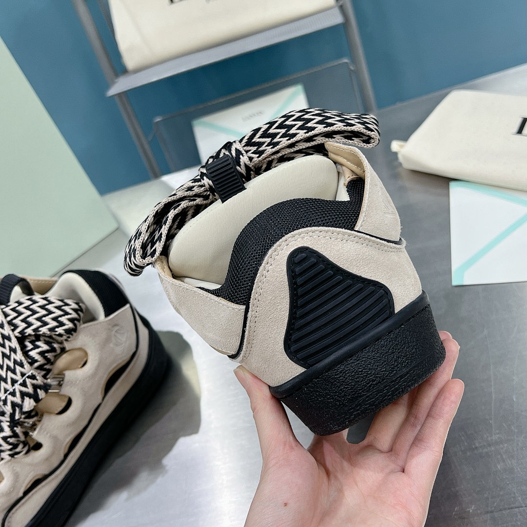 Lanvin FoShan Batch Lanvin Leather Curb Sneakers Three Generations - Image 3