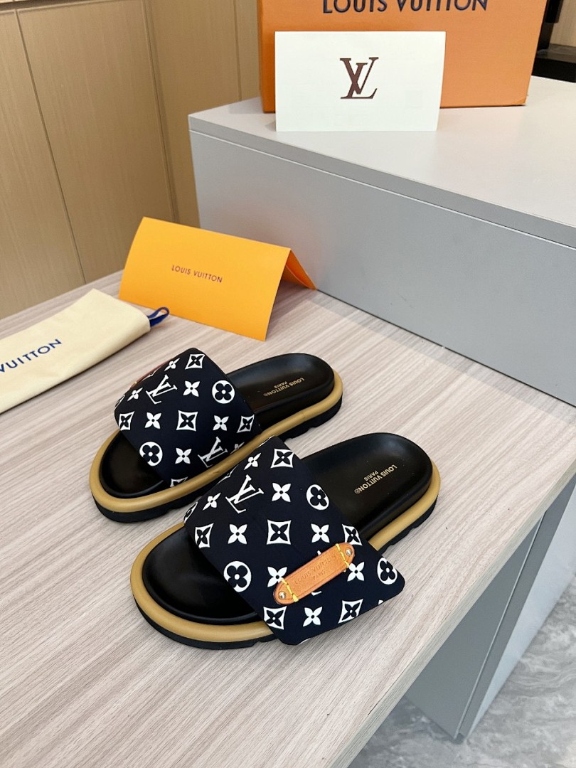 Louis Vuitton Velcro Slippers - Image 6
