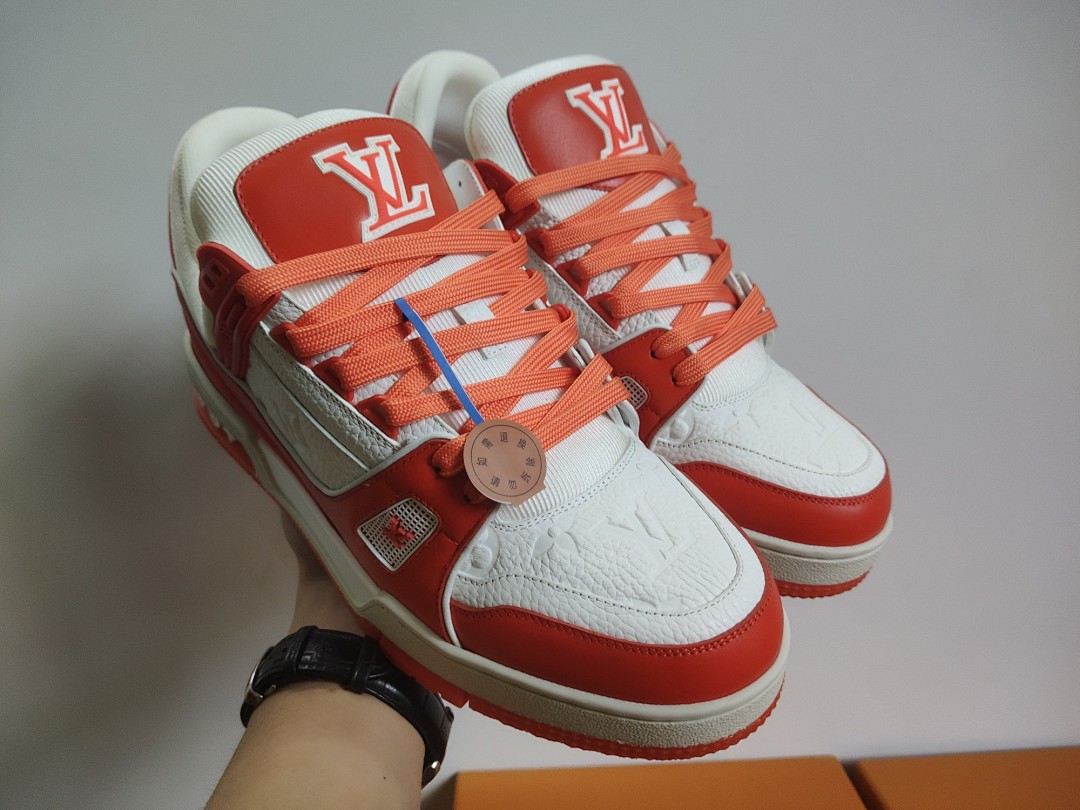 Louis Vuitton LV Trainer (Orange) - Image 9