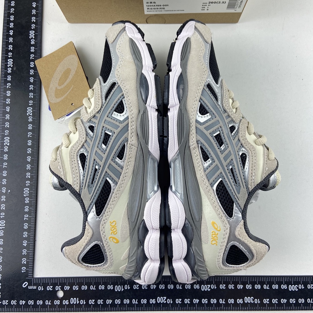 ASICS Gel-NYC Black Clay Grey NYC (Cream Yellow) - Image 9