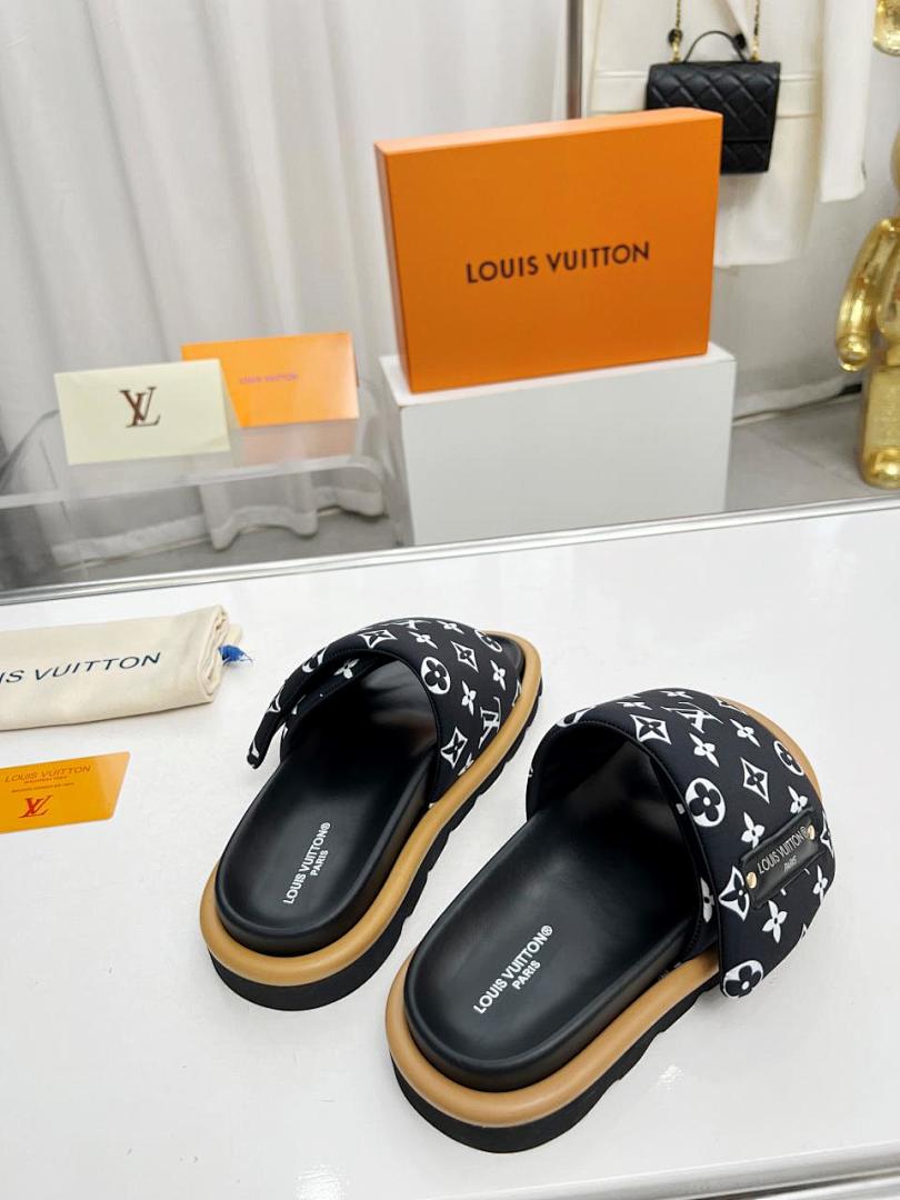 Louis Vuitton Velcro Slippers - Image 7
