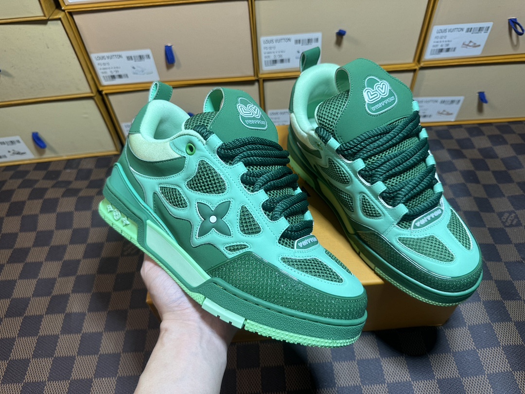 Louis Vuitton LV Skate Green Sports Shoes - Image 6