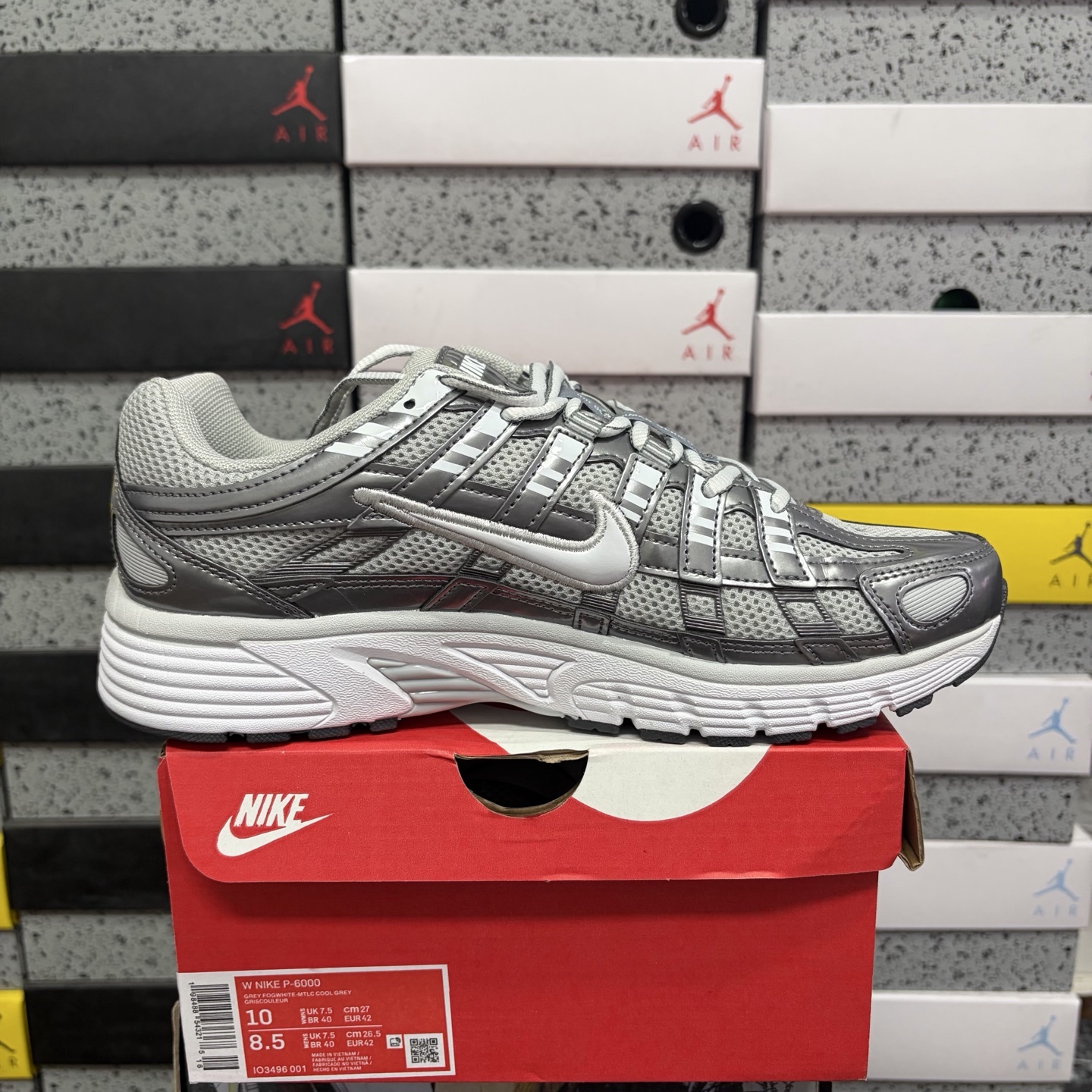 Nike P-6000 Grey Fog Metallic Cool - Image 11