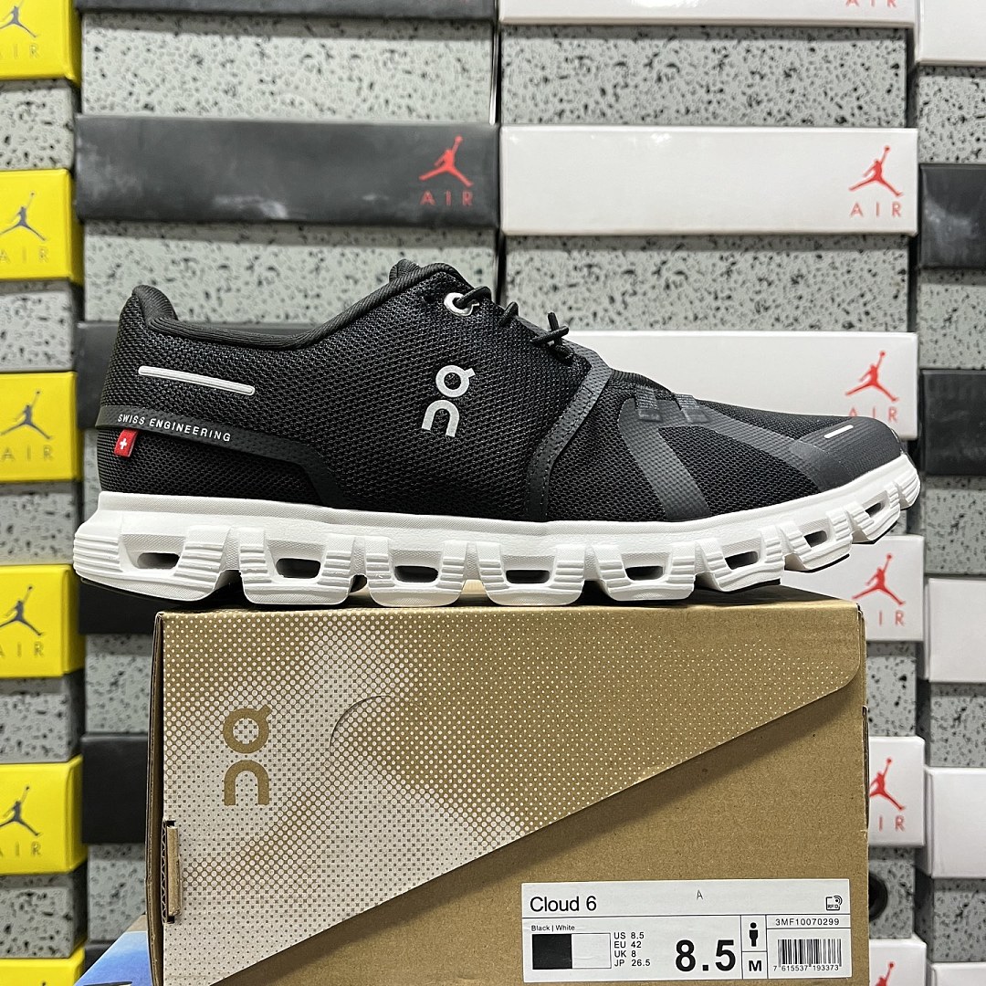 On Running Running Cloud 6 Black White 3MF10070299