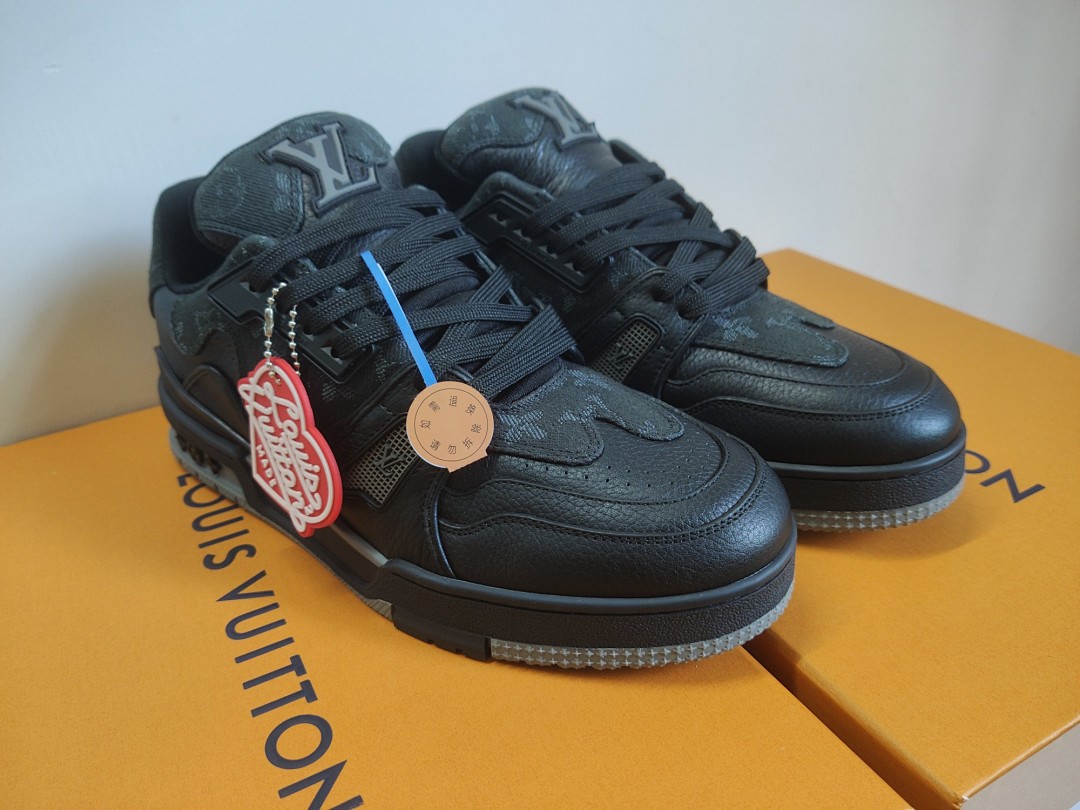Louis Vuitton LV Trainer X Nigo Black Denim - Image 3