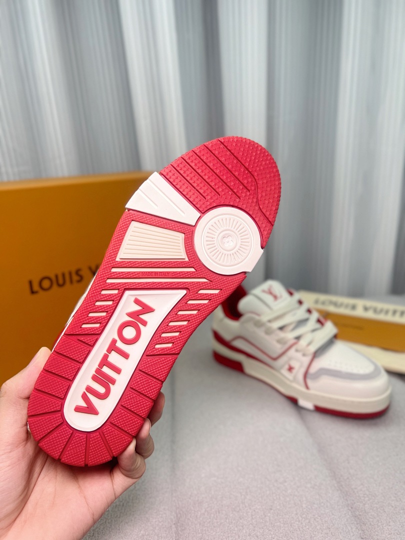 Louis Vuitton LV Trainer #54 Signature (White Red) - Image 9