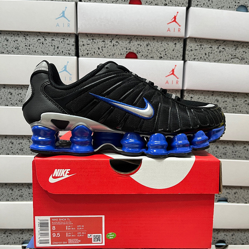 Nike Shox TL Black Racer Blue Metallic Silver CN0151-004