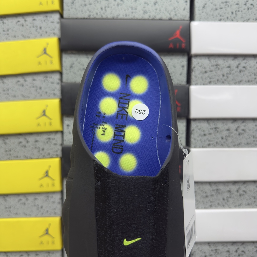 Nike Mind 001 Flyknit Slide Hyper (Royal Black) - Image 7