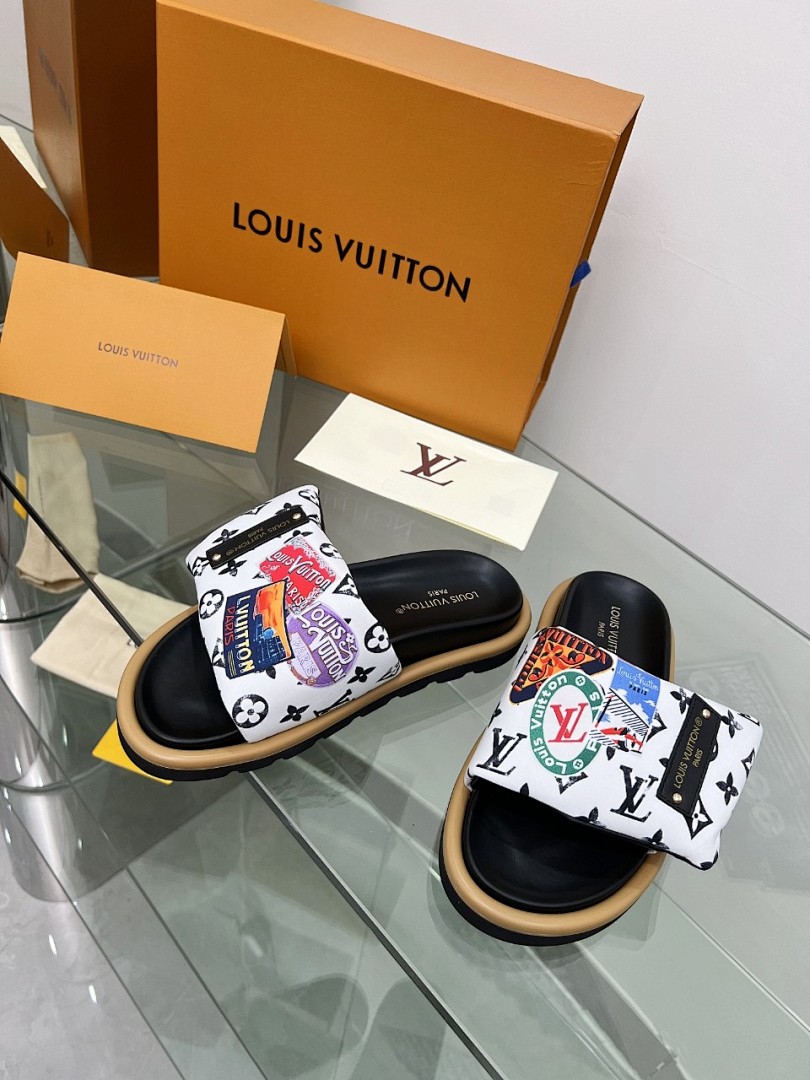 Louis Vuitton Velcro Slippers - Image 7