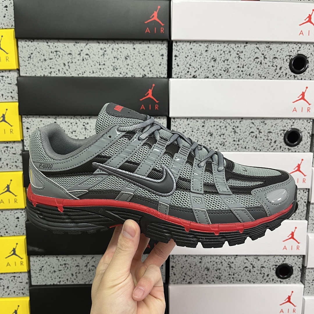 Nike P-6000 Cool Grey University (Red) - Image 5