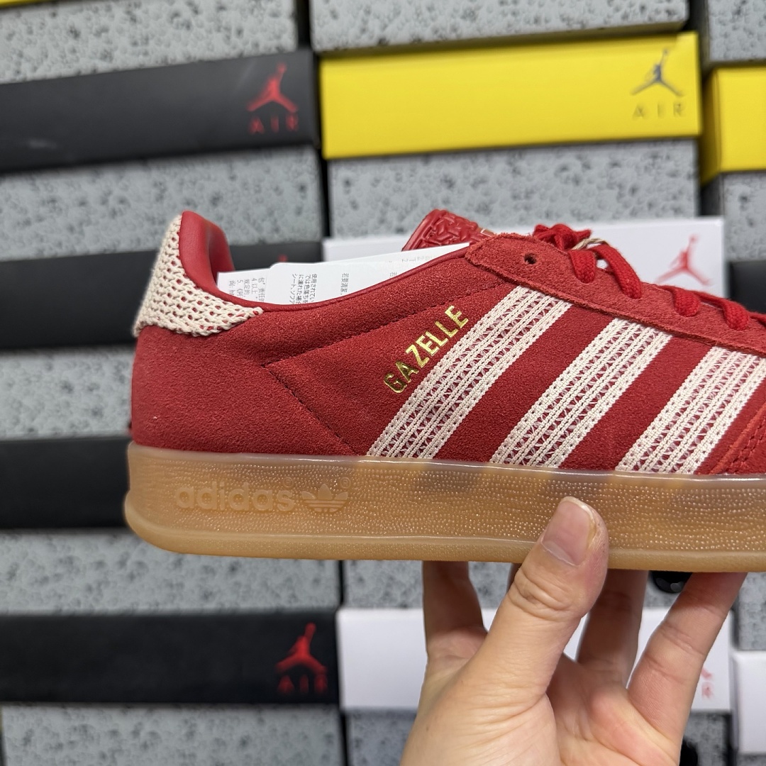 Adidas Gazelle Indoor Better Scarlet Wonder White Gum JI2756 - Image 7