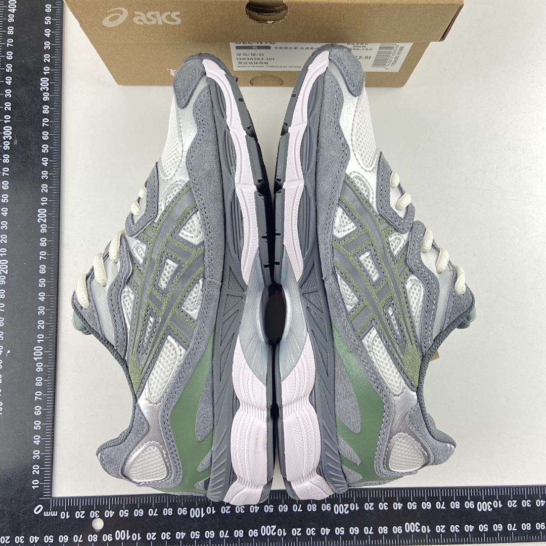 ASICS Gel-NYC Cream Steel Grey NYC (White Green) - Image 10