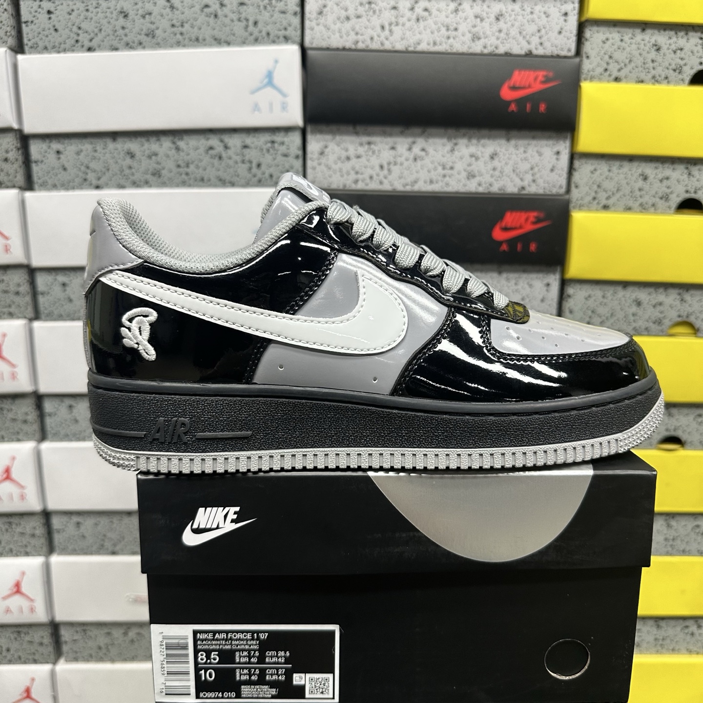 Nike Air Force 1 Low Syna Central Cee Black White Smoke (Grey) - Image 11