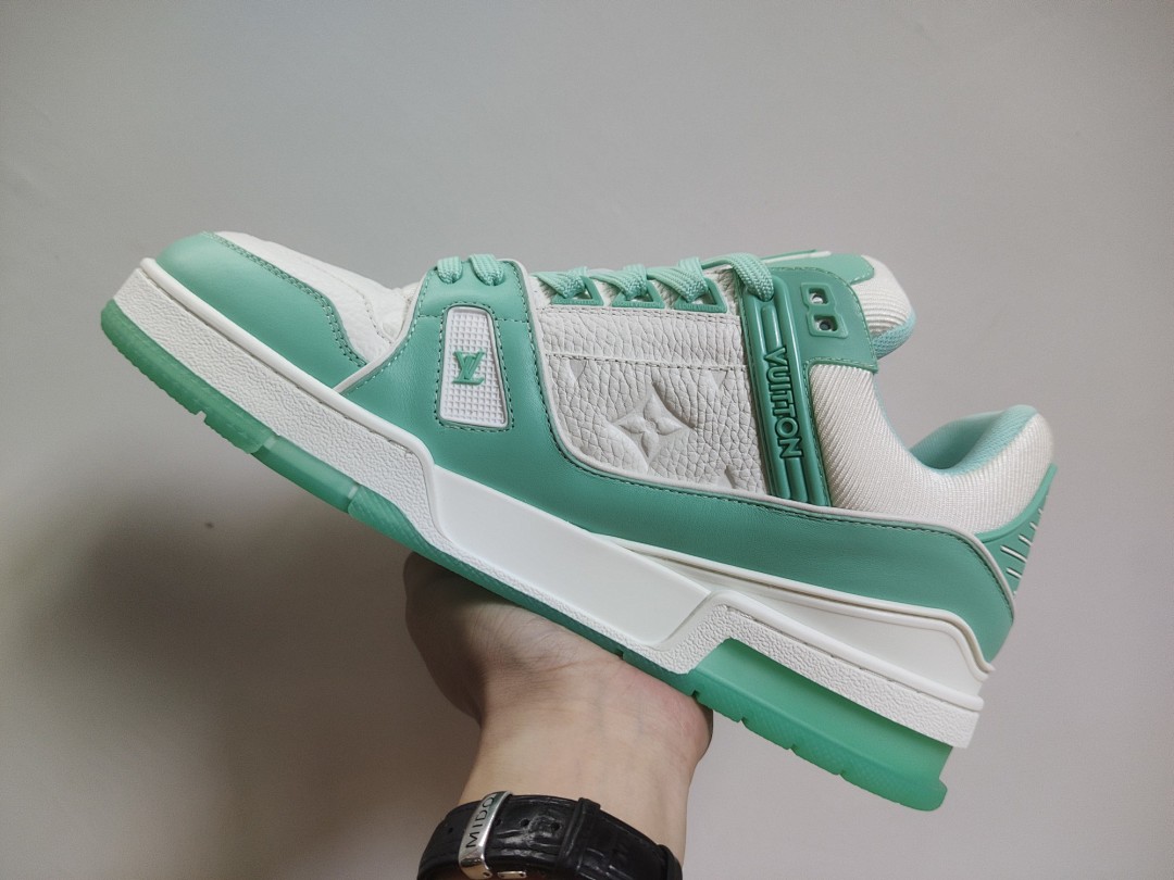 Louis Vuitton LV Trainer (Green White) - Image 3