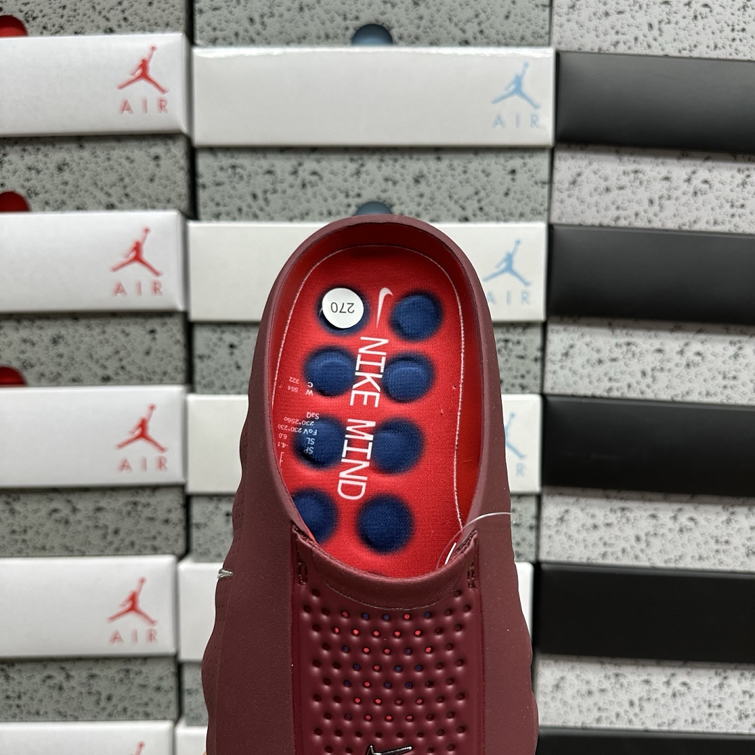 Nike Mind 001 Slide Team Red University HQ4307-601 Dark - Image 4