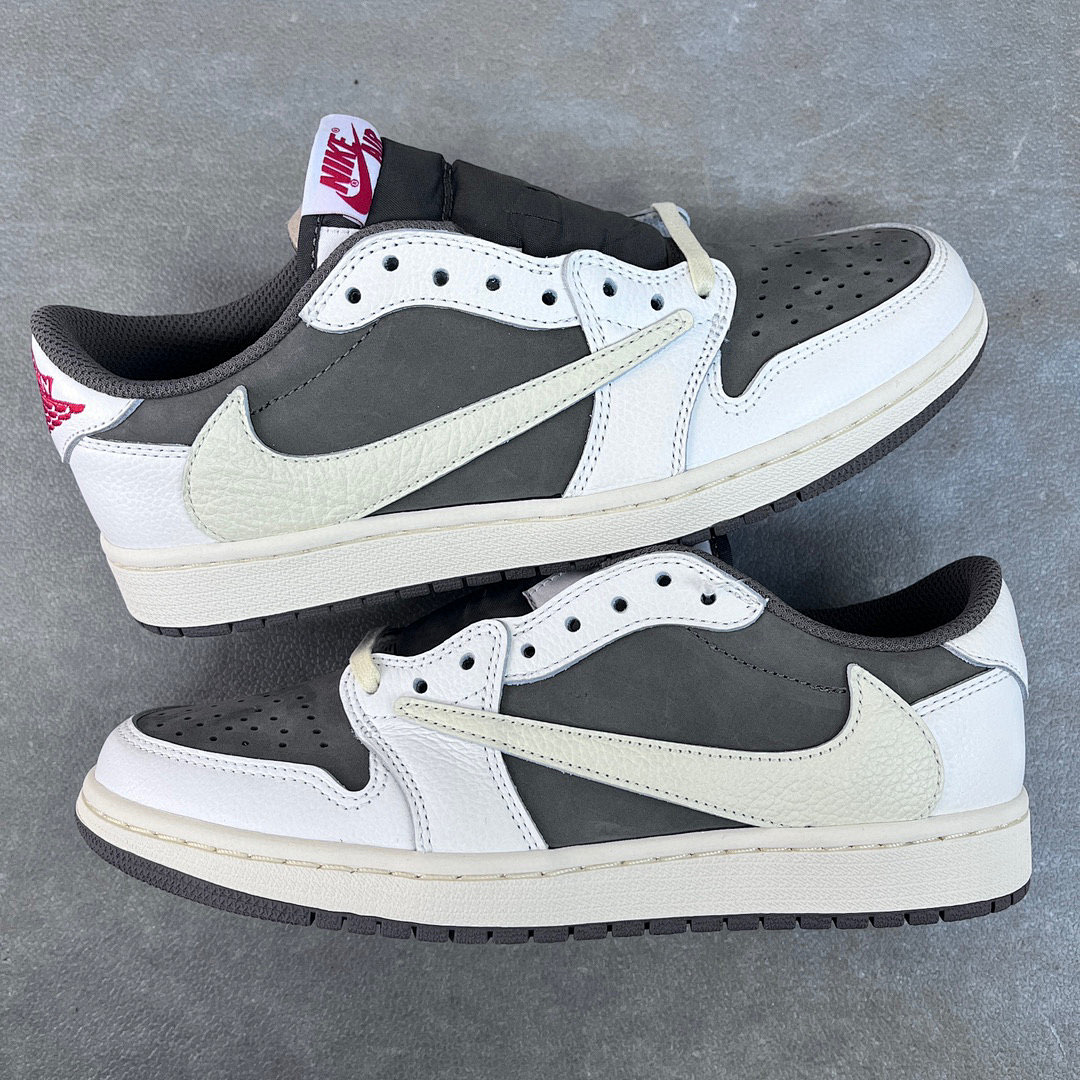 Chanel Travis Scott X Air Jordan 1 Low "Sail And Ridgerock - Image 3