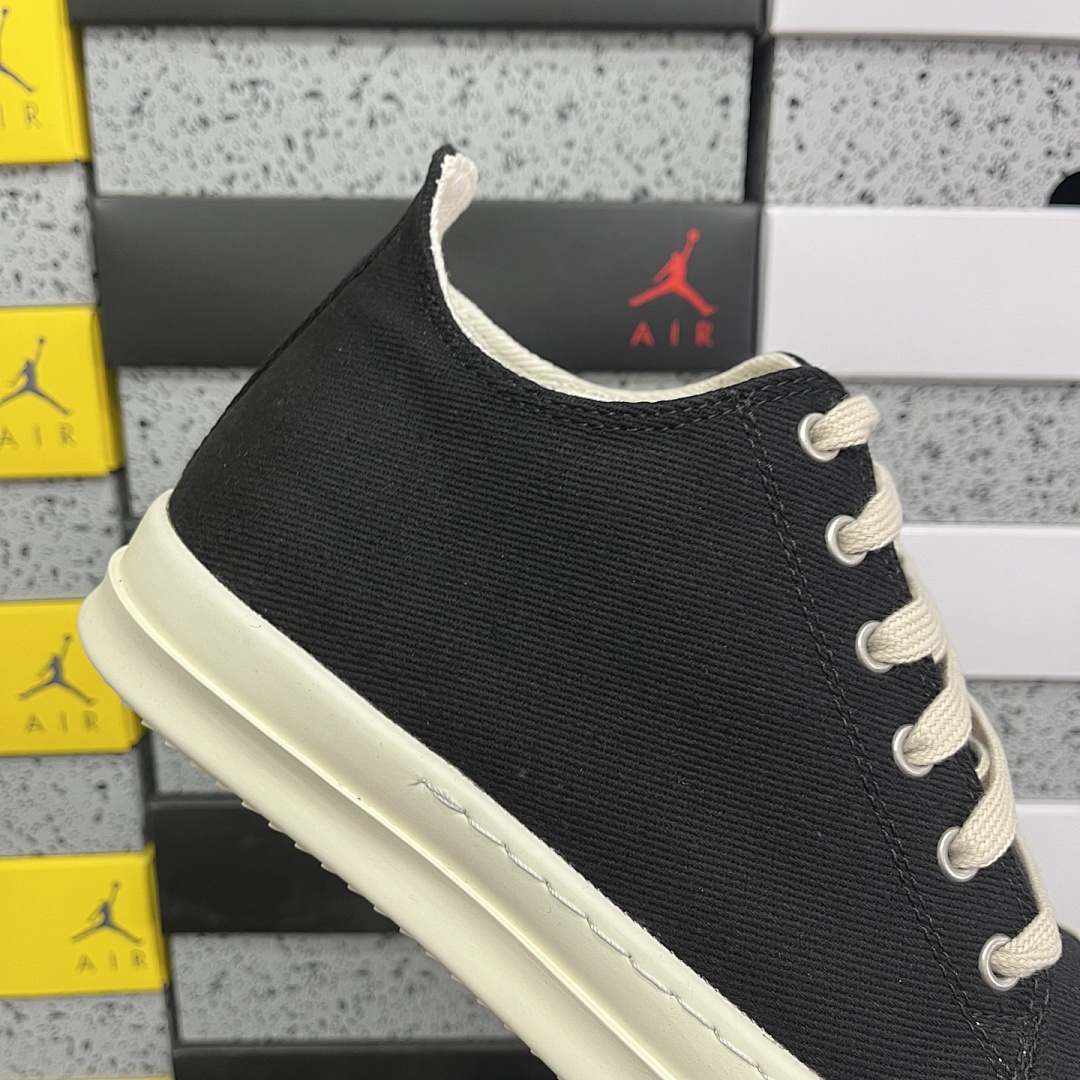 Rick Owens Vintage Sneaks S58WS0109 (Black) - Image 10