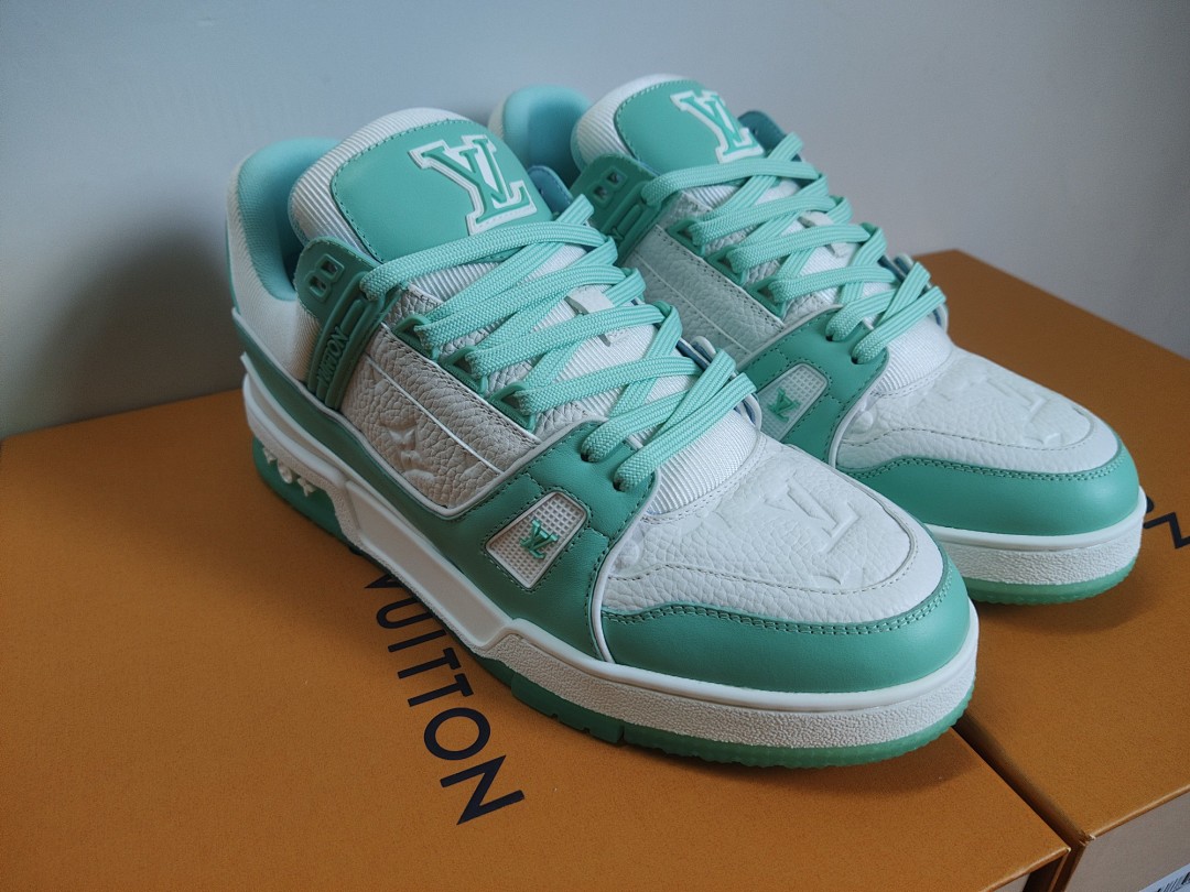 Louis Vuitton LV Trainer (Green White) - Image 2
