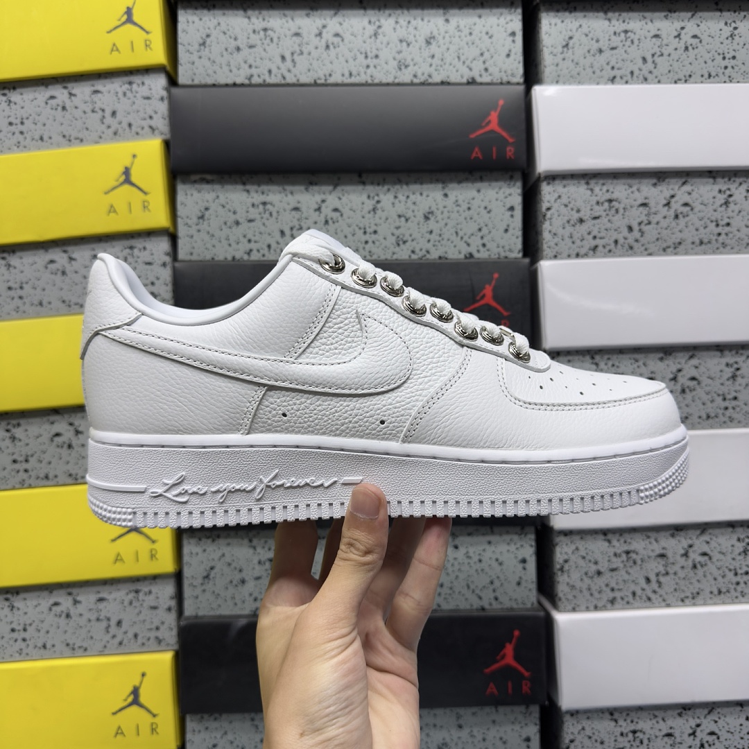 Nike Air Force 1 Low SP Drake NOCTA X Chrome Hearts (White) - Image 6