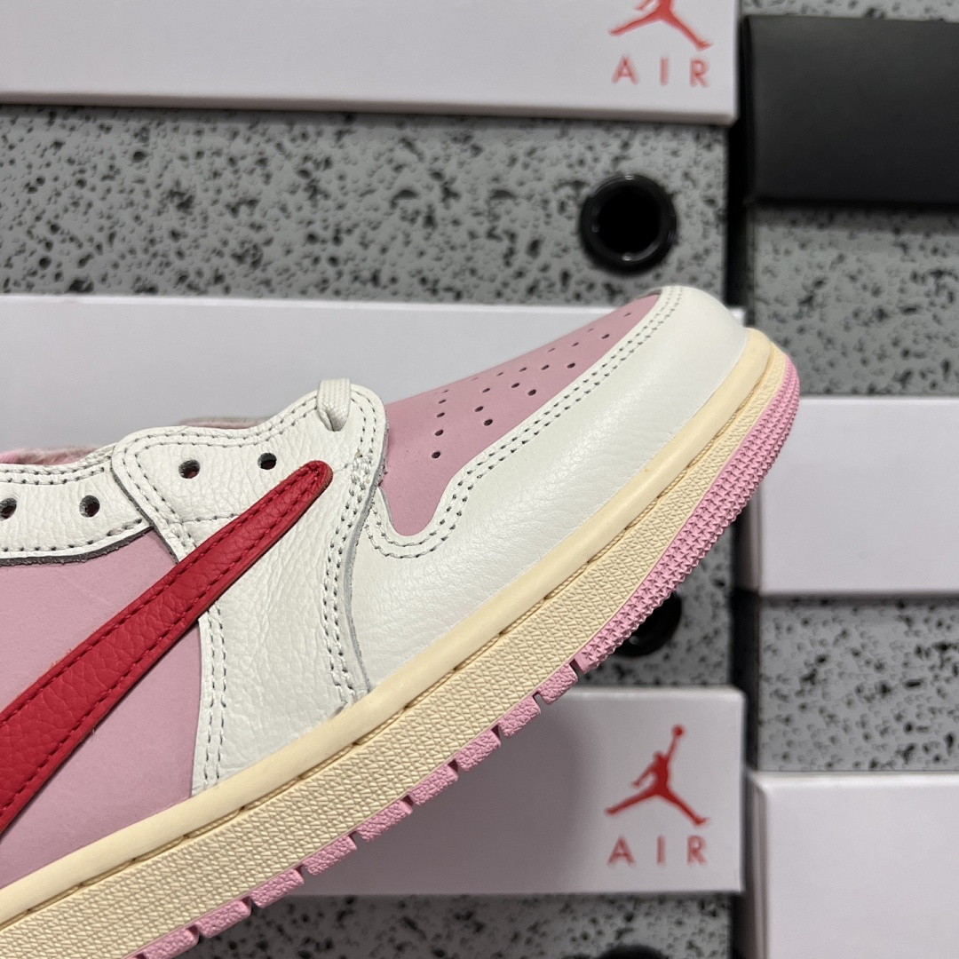 Nike Jordan 1 Retro Low OG SP Travis Scott Shy (Pink) - Image 8