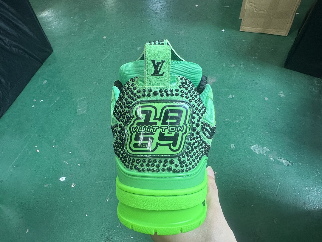 Louis Vuitton LV Skate Fluorescent Green Sports Shoes - Image 7