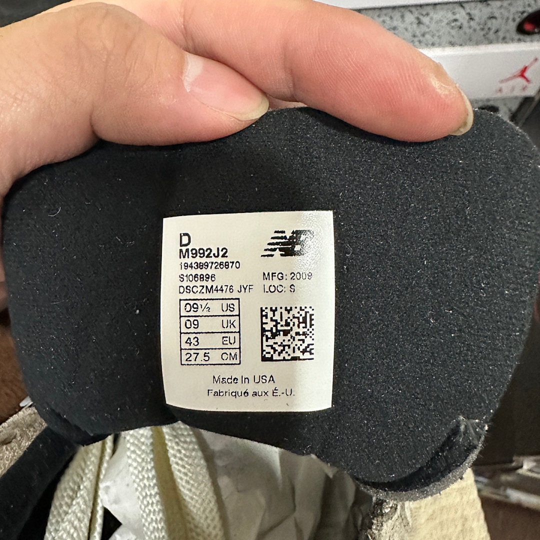 New Balance 992 JJJJound (Grey) - Image 2